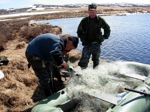 Инспекторы изъяли несколько сот метров рыболовных сетей