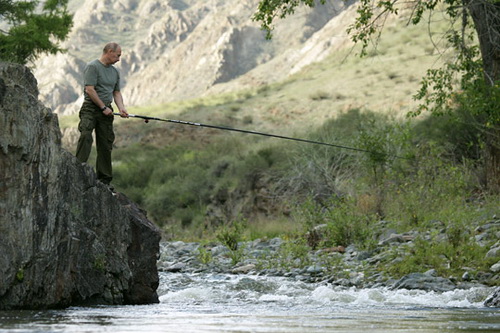 Рыбалка на тувинской реке