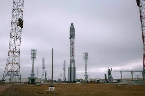 Ракета-носитель на стартовой площадке