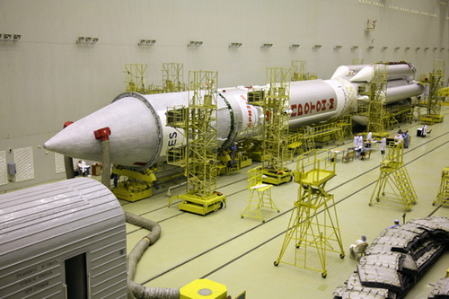Стыковка ракеты-носителя и спутника Стыковка ракеты-носителя и спутника
