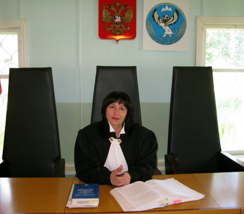 Судья Наталья Сиднова. Фото с сайта Чемальского районного суда