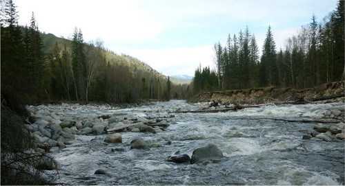 Место строительства одного из створов