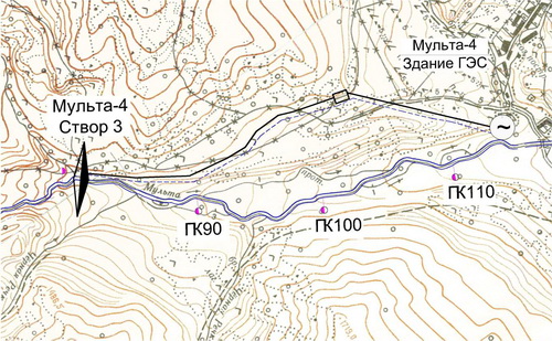 Планировка створа №3