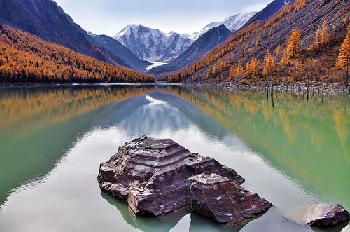 Озеро Маашей до происшествия. «Алтай-Фото»