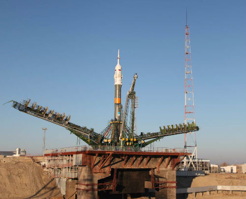 Ракета перед запуском. Фото: Роскосмос