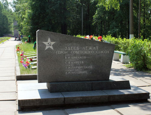 Место захоронения Тимофея Паршуткина на гвардейском кладбище в Лодейном Поле. Фото Алексея Сидельникова