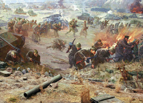 Битва на Лютежском плацдарме. Диорама из музея-заповедника «Битва за Киев»