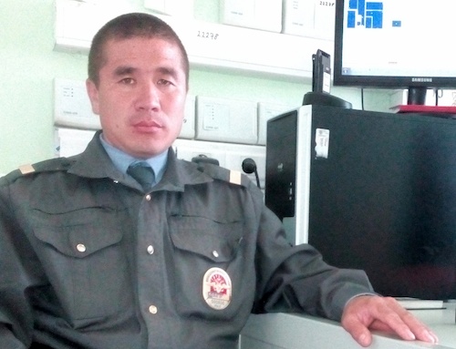 Полицейский Аржан Кухаев