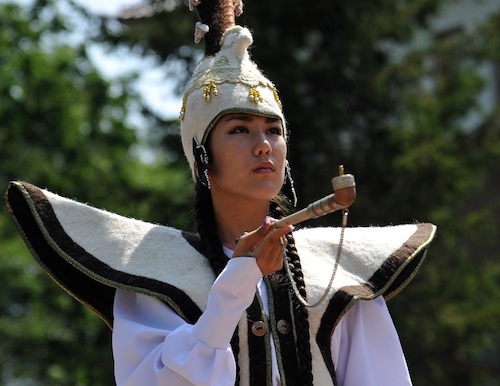Пазырыкский наряд произвел неизгладимое впечатление на сахалинцев. Фото SakhalinMedia