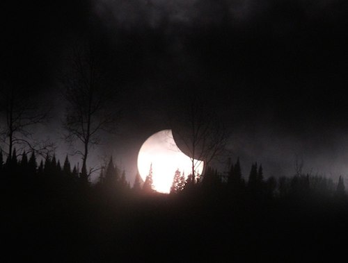 Частичное солнечное затмение. Фото Астрономического клуба РА (vk.com/altaiastro)