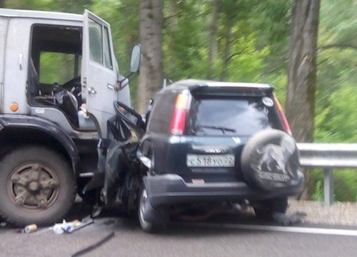 В аварии на Чуйском тракте погибли пять человек. Фото LifeNews