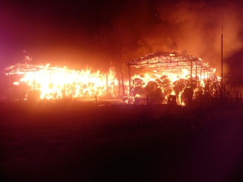Пожар в Кызыл-Озеке