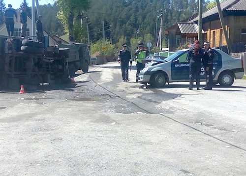В Элекмонаре произошло ДТП с участием полицейской машины