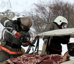Улаганские спасатели победили в соревнования по оказанию помощи пострадавшим в ДТП (фото)