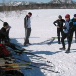 Энтузиасты лыжного спорта прошли маршрут из Горно-Алтайска в Манжерок