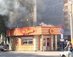 На Ткацкой загорелись «Куры-гриль»