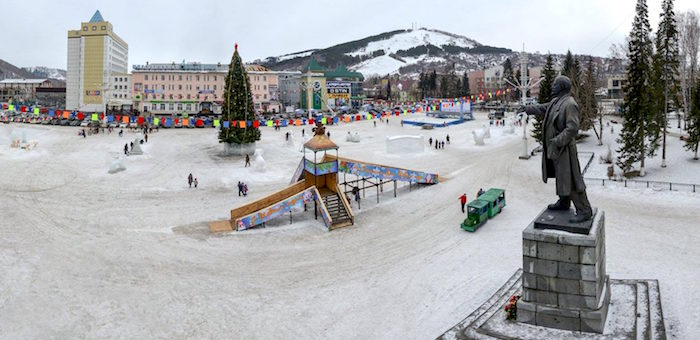 Конец декабря в Горно-Алтайске: дождь, снег и гроза