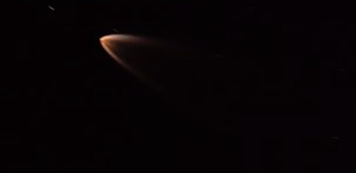 Фотофакт: Стартовавший с Байконура космический корабль пролетел над Горным Алтаем