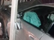 Пьяный водитель без прав врезался в газовую распределительную колонку