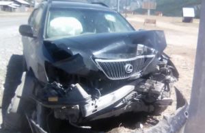 Женщина на «Лексусе» попала в аварию в Акташе