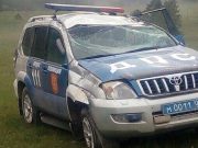 В Онгудайском районе опрокинулся автомобиль ДПС