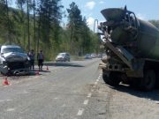 Бетономешалка стала причиной аварии в Майминском районе