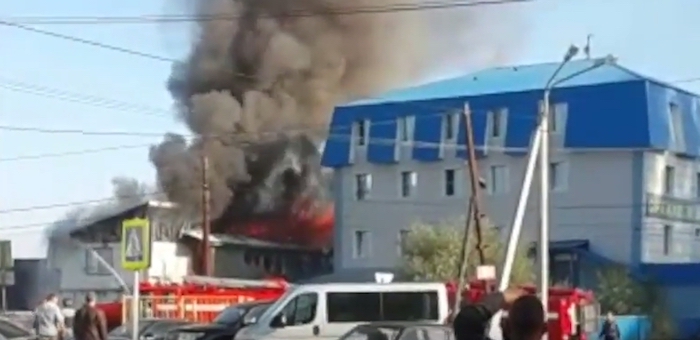 Пожарные спасли от огня «Русскую охоту» (видео)