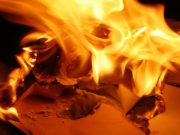 В Сейке сгорела библиотека
