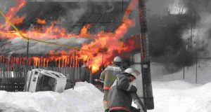 Из-за морозов количество пожаров увеличилось в пять раз