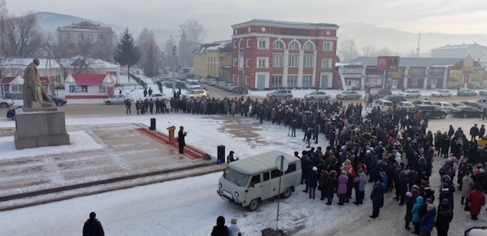 Митинг в честь Чорос-Гуркина прошел в Горно-Алтайске