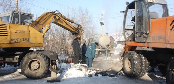 В Горно-Алтайске ликвидирована авария на водопроводе