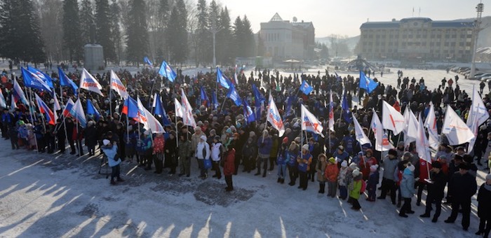 Акция «Россия – за мир» собрала 1,3 тыс. участников