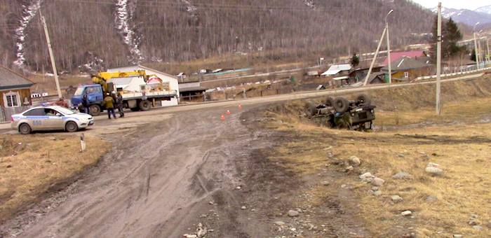 Житель Черги опрокинул грузовик в кювет и сбежал с места ДТП