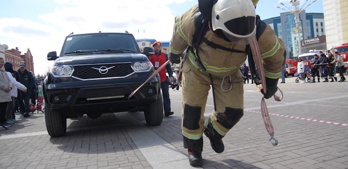 Чемпионат по пожарно-спасательному многоборью провели на Алтае