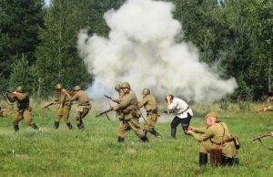 Образец личного героизма в боях на жиздринском направлении