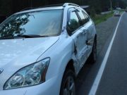 Мотоцикл врезался в Lexus