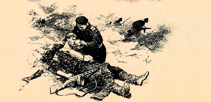 Помогала раненым, несмотря на минометный обстрел