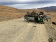 В Улаганском районе перевернулся УАЗ, два человека получили травмы