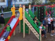 Две благоустроенные дворовые территории открыли в Горно-Алтайске