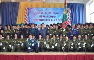 В Майминском сельхозтехникуме казачьи кадеты приняли присягу