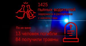 По вине пьяных водителей с начала года погибли 13 человек