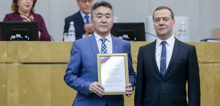 Иван Белеков получил благодарность федерального правительства