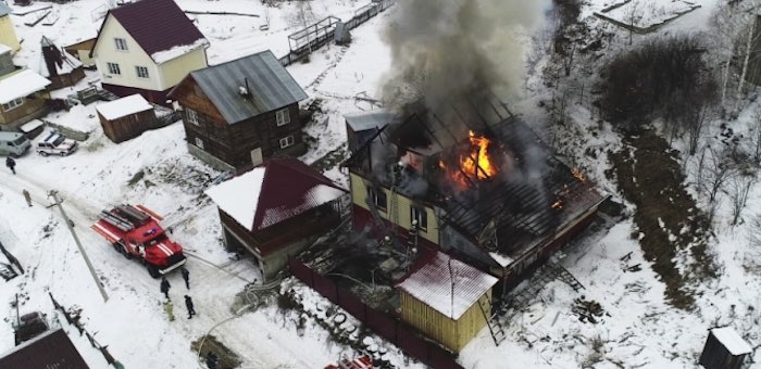 С наступлением холодов на Алтае увеличилось число пожаров