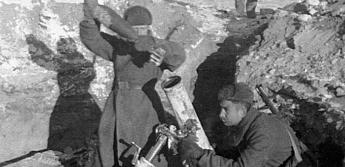 Уничтожил из миномета пушку противника