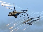 «Терминаторы» и «Крокодилы» провели учебный бой в небе над Горным Алтаем