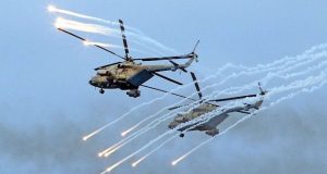 «Терминаторы» и «Крокодилы» провели учебный бой в небе над Горным Алтаем