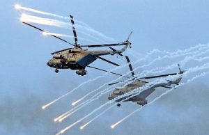 «Терминаторы» и «Крокодилы» провели учебный бой в небе над Горным Алтаем