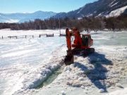 В четырех селах осложнилась ситуация с наледями