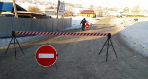 В Онгудае закрыта ледовая переправа через Урсул