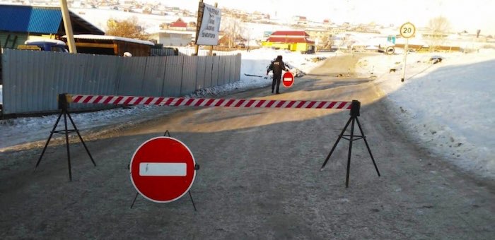 В Онгудае закрыта ледовая переправа через Урсул